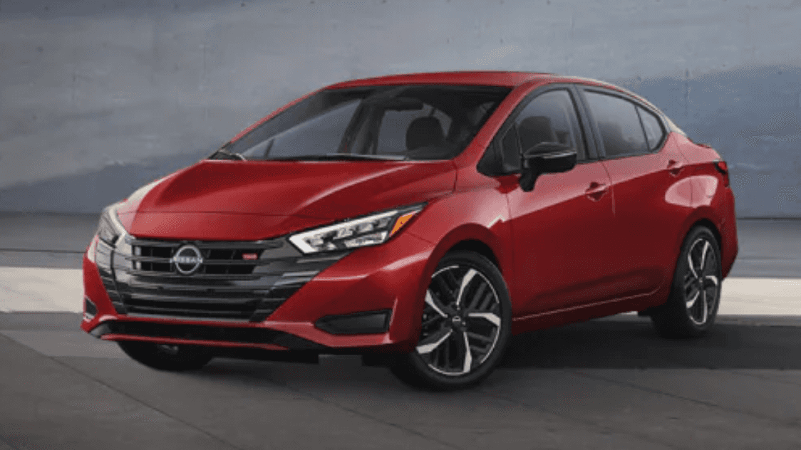 Nissan Versa in Red