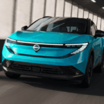 Nissan EV in Light Blue