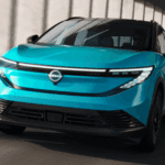Nissan EV in Light Blue