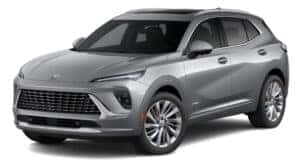 A silver 2024 Buick Envision Avenir is angled left.