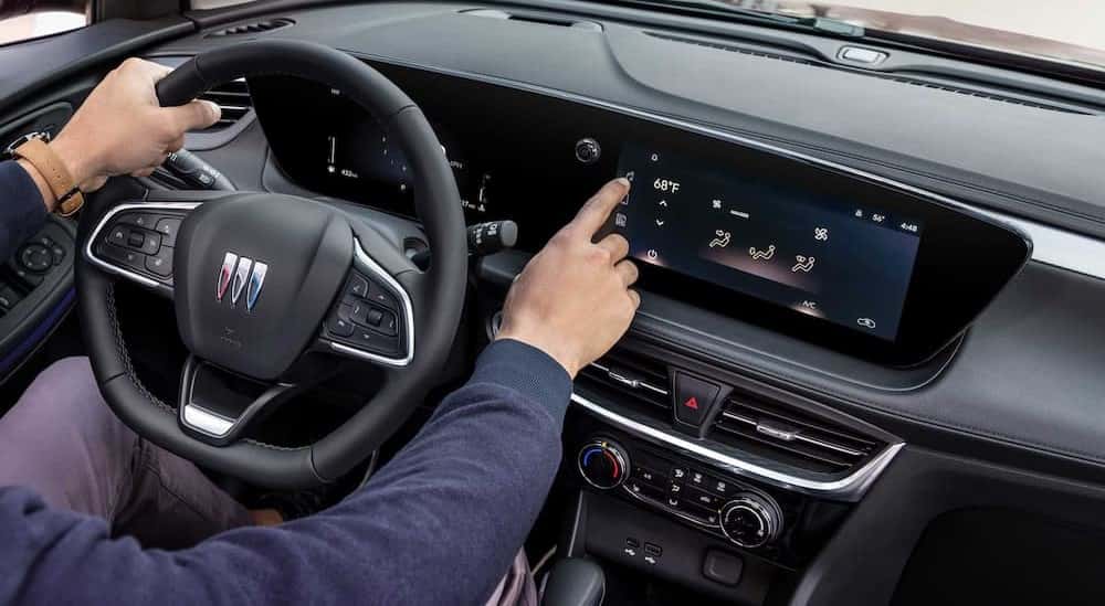 The black dash is shown in a 2025 Buick Encore GX.