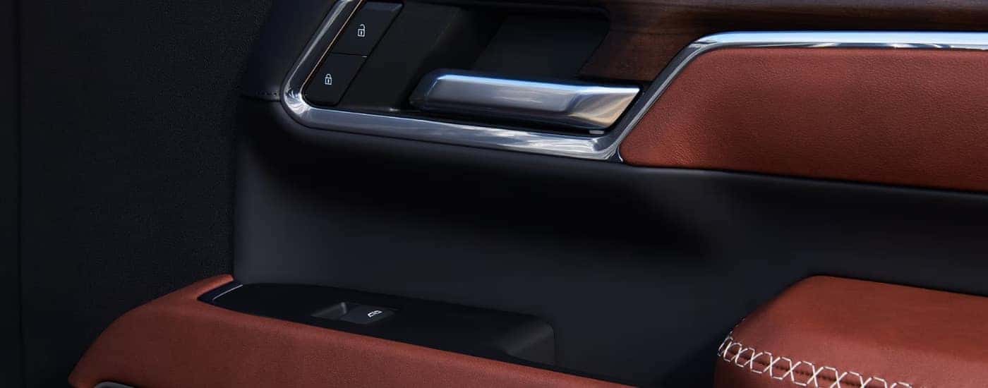 Interior details in a 2025 GMC Sierra 2500 HD.