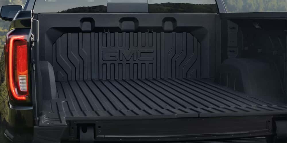 2026 GMC Sierra 1500 black bed and tailgate.