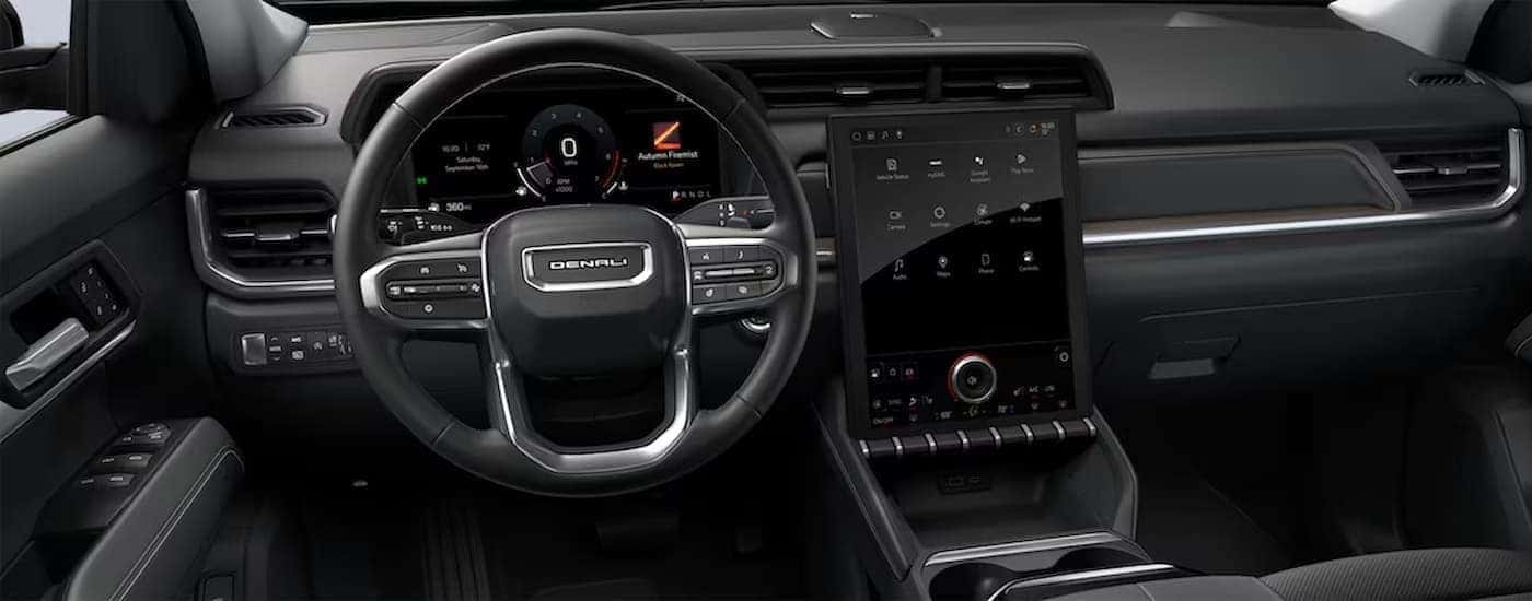 The black dash in a 2026 GMC Terrain for sale near Marietta.