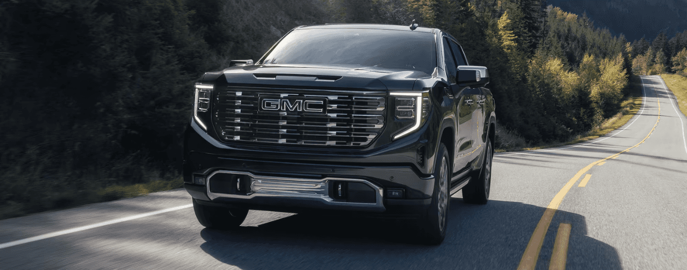Black 2026 GMC Sierra 1500 Denali for sale near Roswell on a test drive