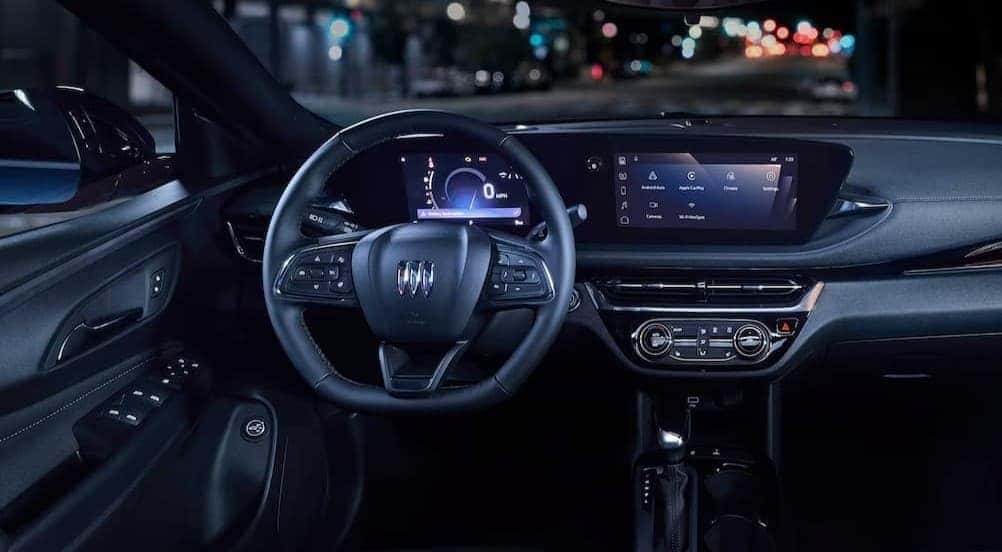Black dash in a 2026 Buick Envista.