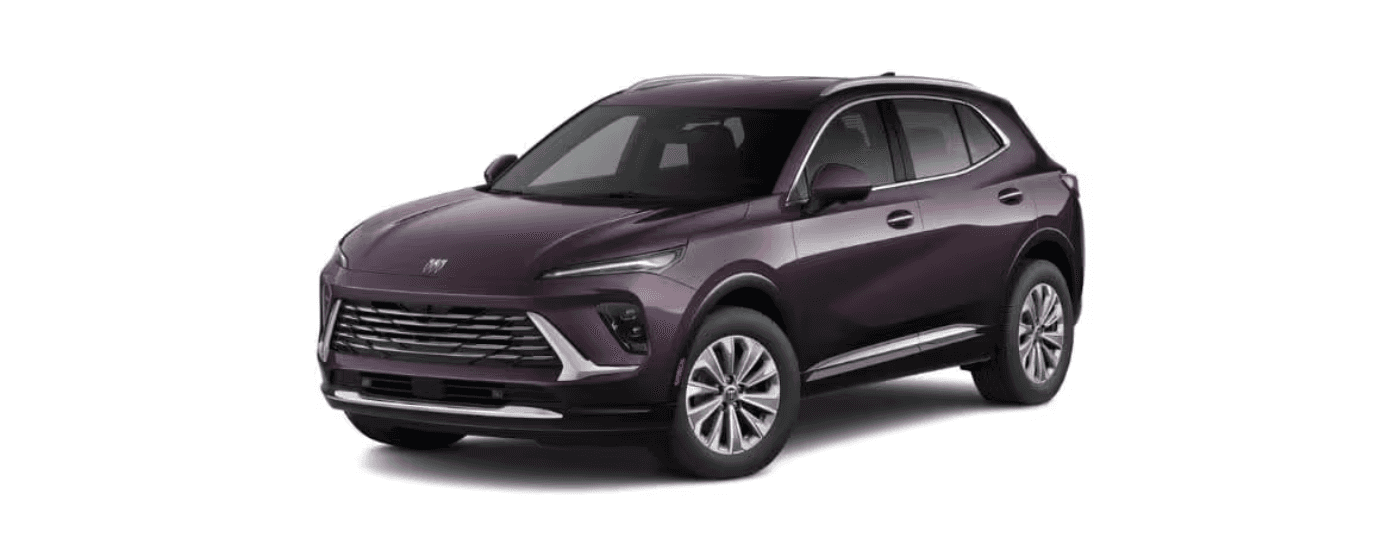 A purple 2025 Buick Envision is angled left.