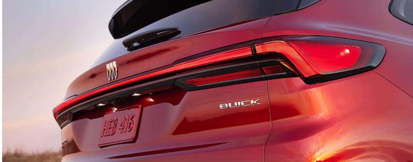 Red 2026 Buick Enclave close up of taillight