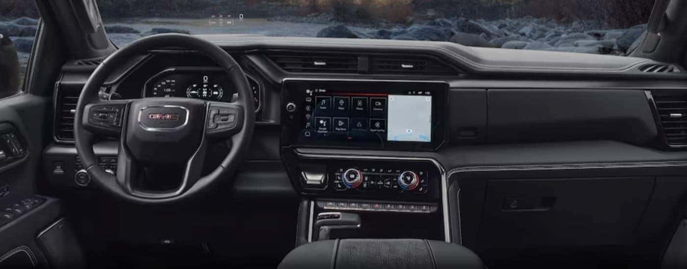 Black dash in a 2024 GMC Sierra 1500
