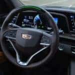 Super Cruise is shown being used to drive to a Cadillac dealer near Norcross.