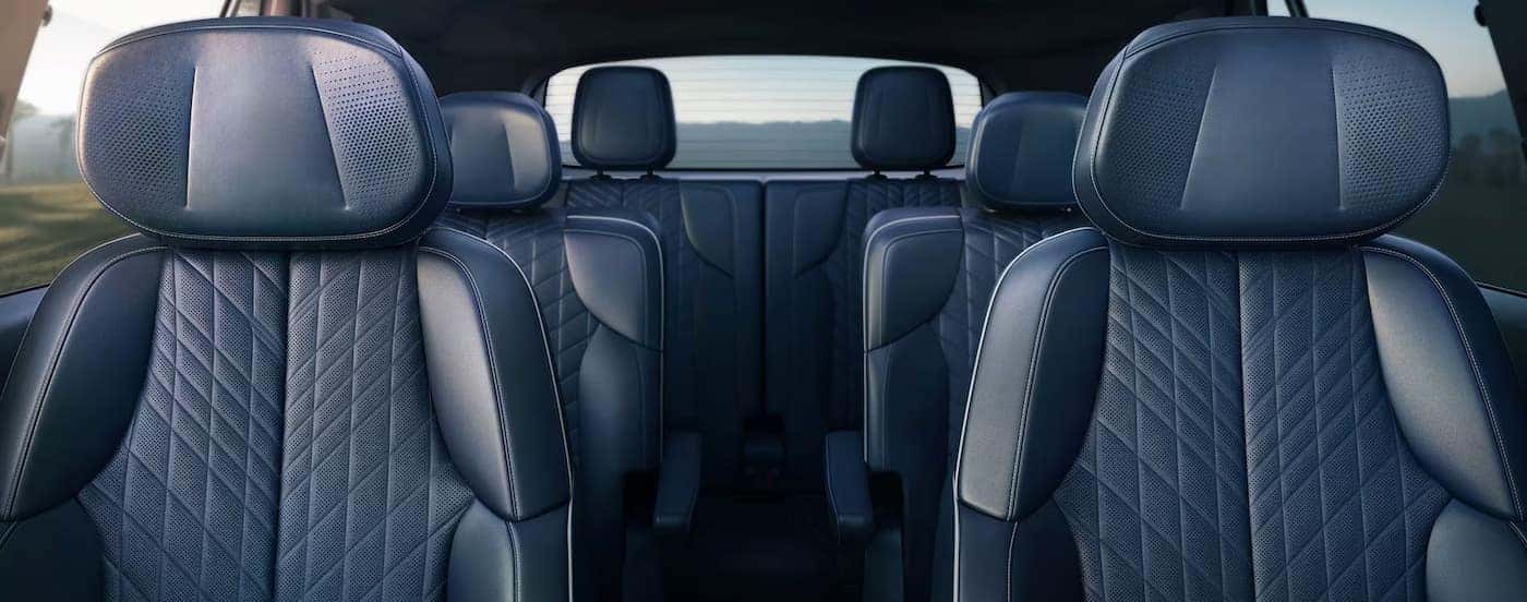 The gray interior is shown in a 2026 Cadillac VISTIQ.