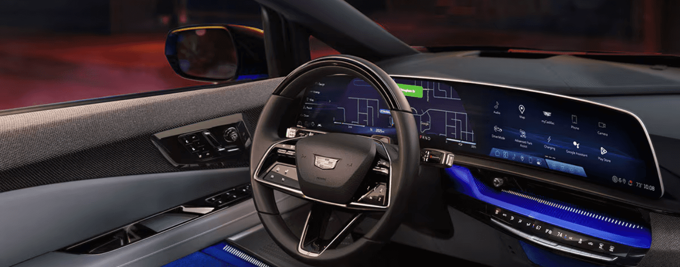 Interior dash of a 2026 Cadillac OPTIQ
