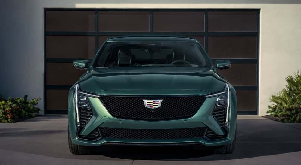 Green 2026 Cadillac CT5 for sale in Atlanta parked on a driveway