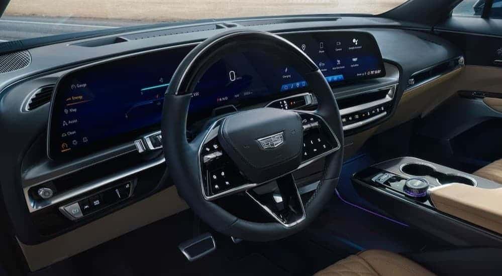 The black dash in a 2026 Cadillac LYRIQ.