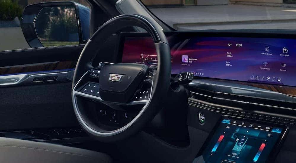 Black dash in a 2026 Cadillac Escalade.