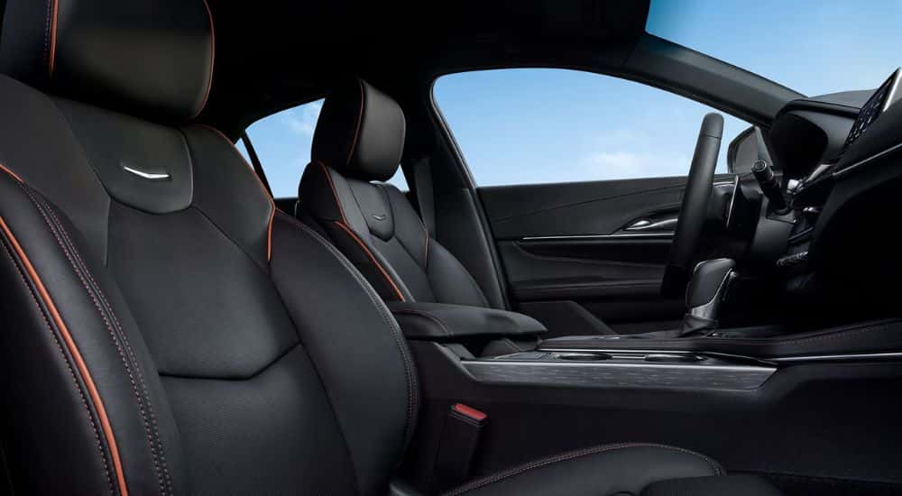 2026 Cadillac CT4 Black Leather Interior Seats