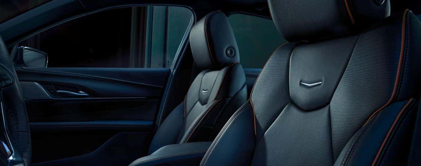 Black interior in a 2026 Cadillac CT4.