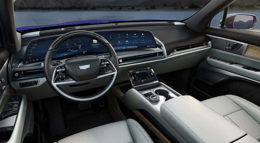 2026 Cadillac VISTIQ front interior and touch screen