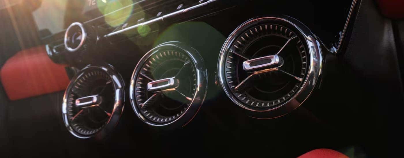 Chrome vents are shown in a 2025 Chevy Blazer EV RS.