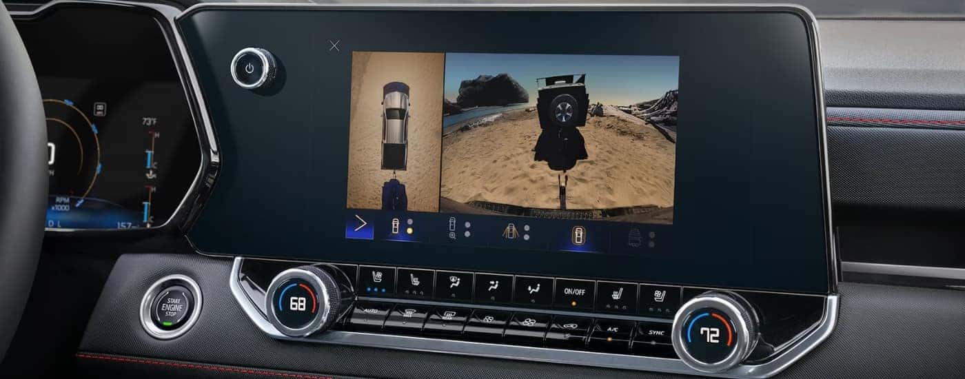 Infotainment screen in a 2025 Chevy Colorado.