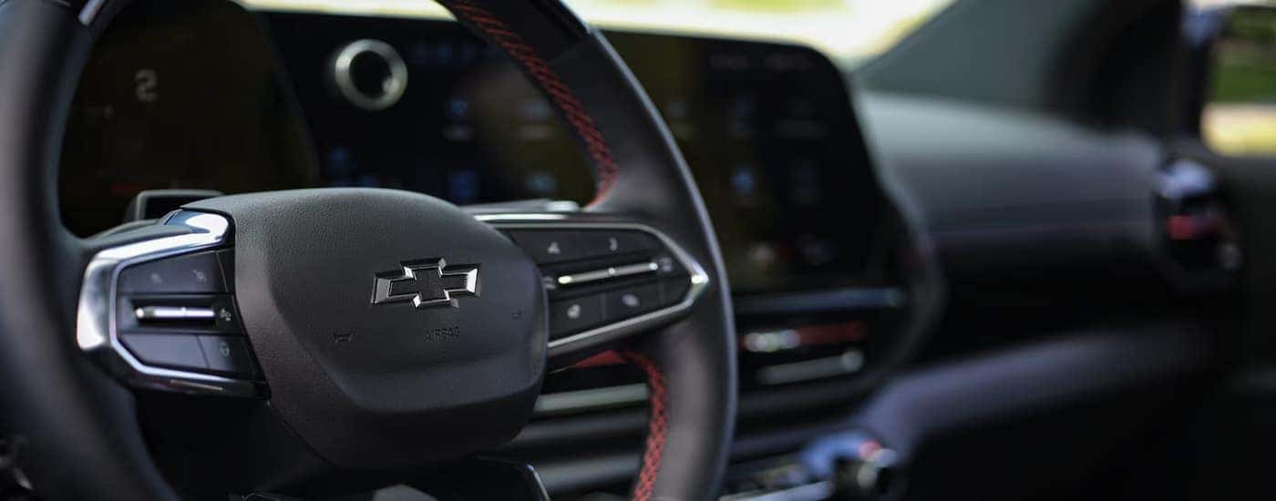 Infotainment display on a 2025 Chevy Silverado EV for sale