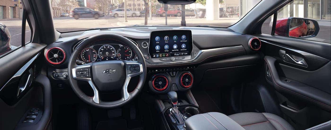 Infotainment and digital gauge cluster on a 2026 Chevy Blazer