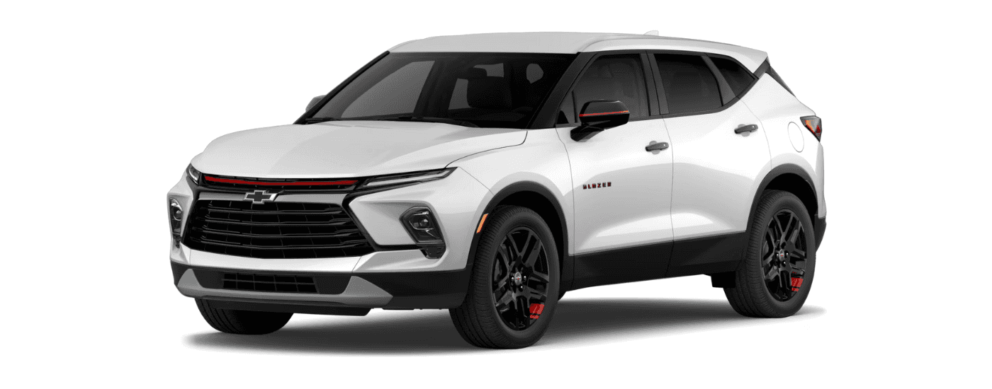A white 2026 Chevy Blazer 2LT model