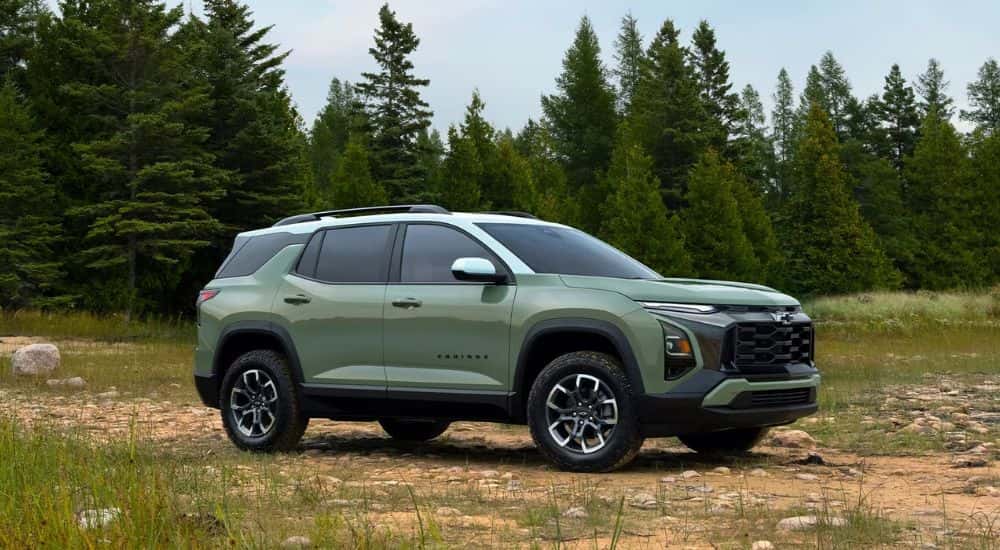 Green 2026 Chevy Equinox ACTIV parked at an angle