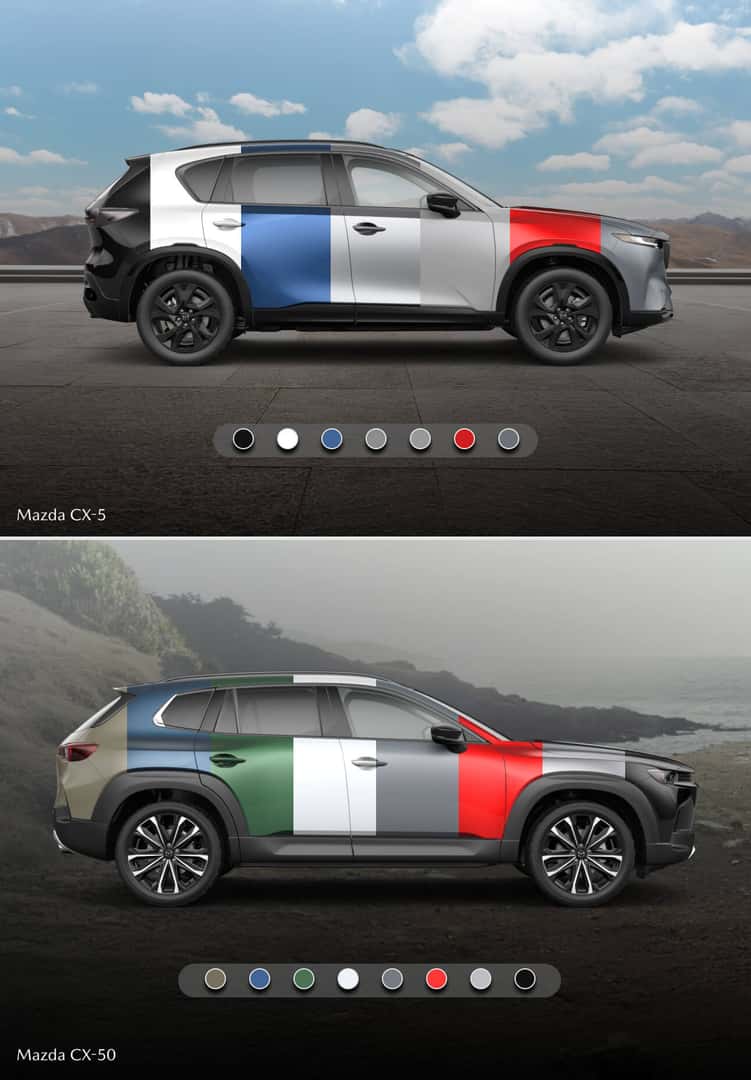 Mazda CX-5 vs. Mazda CX-50 Colors