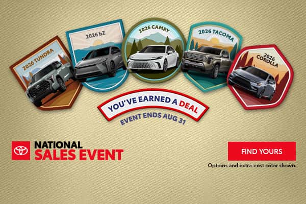 Toyota National Sales Event Is On Now!
