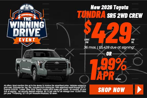 New 2026 Toyota Tundra SR5 2WD Crew