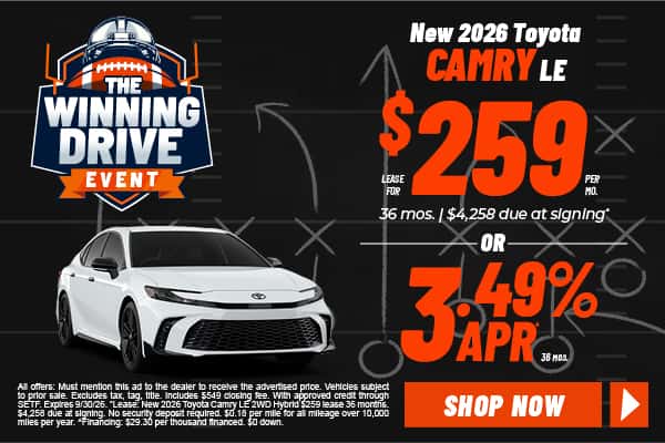 New 2026 Toyota Camry LE