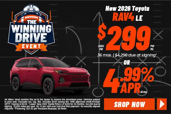 New 2026 Toyota RAV4 LE
