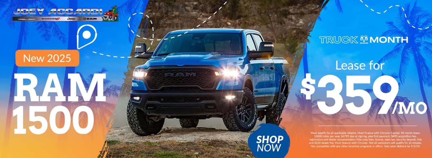 2025 Ram 1500 Lease $359 per month plus taxes and fees -39 months $4799 due 10K miles