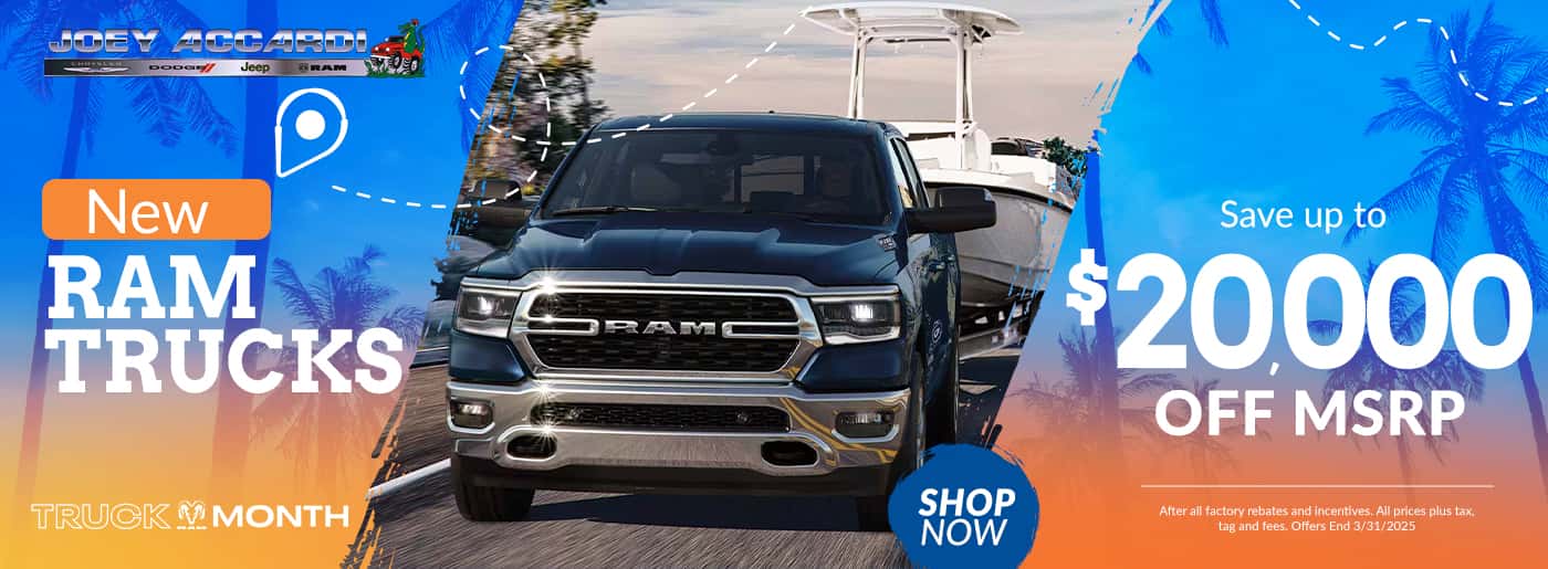 NEW Ram Trucks Save up to $20,000 off MSRP