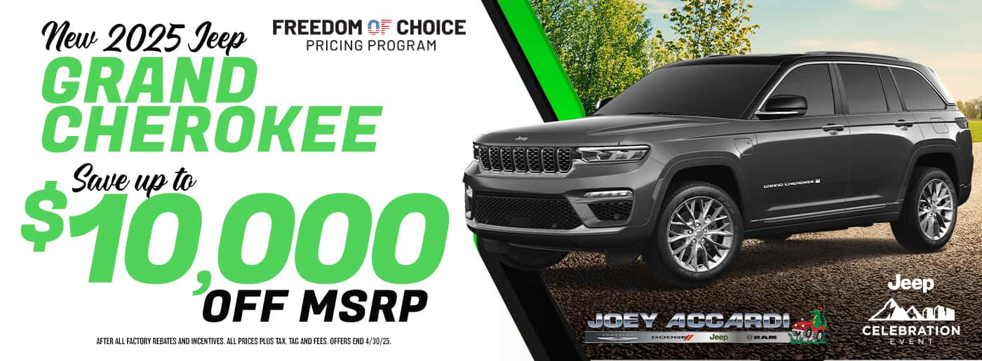 2025 Jeep GRAND CHEROKEE up to $10000 off MSRP