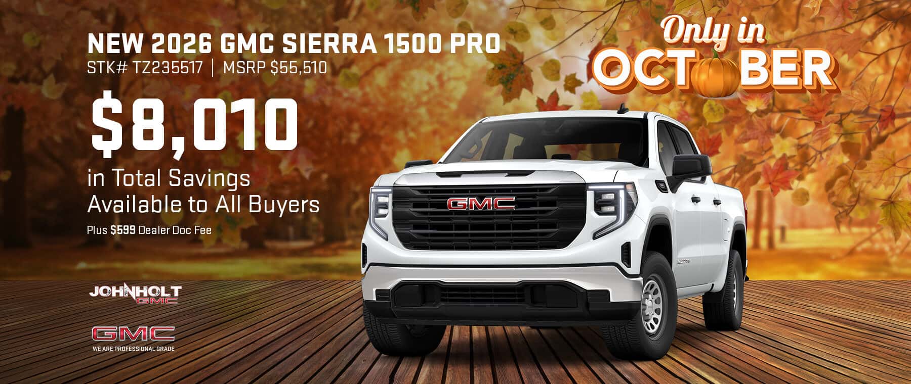 Save on a New 2026 GMC Sierra 1500 Pro