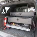 Back storage system in Chevrolet Tahoe Police Pursuit Vehicle