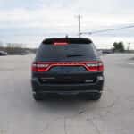 Rear view of a 2025 Dodge Durango EMS unit with activated warning lights