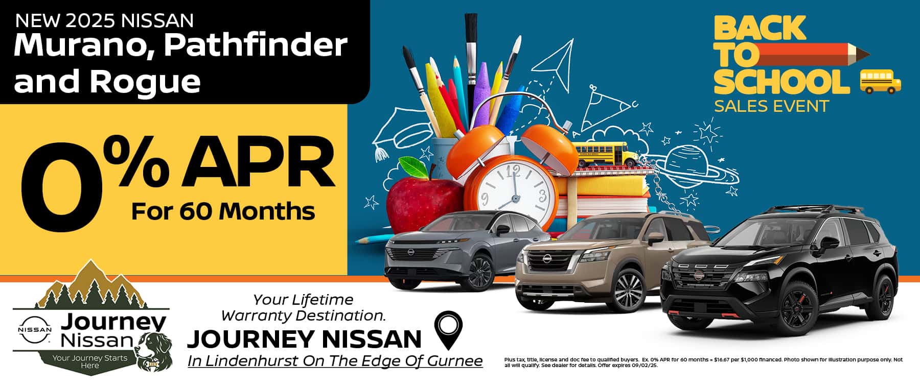 2025 Nissan Murano, Pathfinder & Rogue Finance Offer