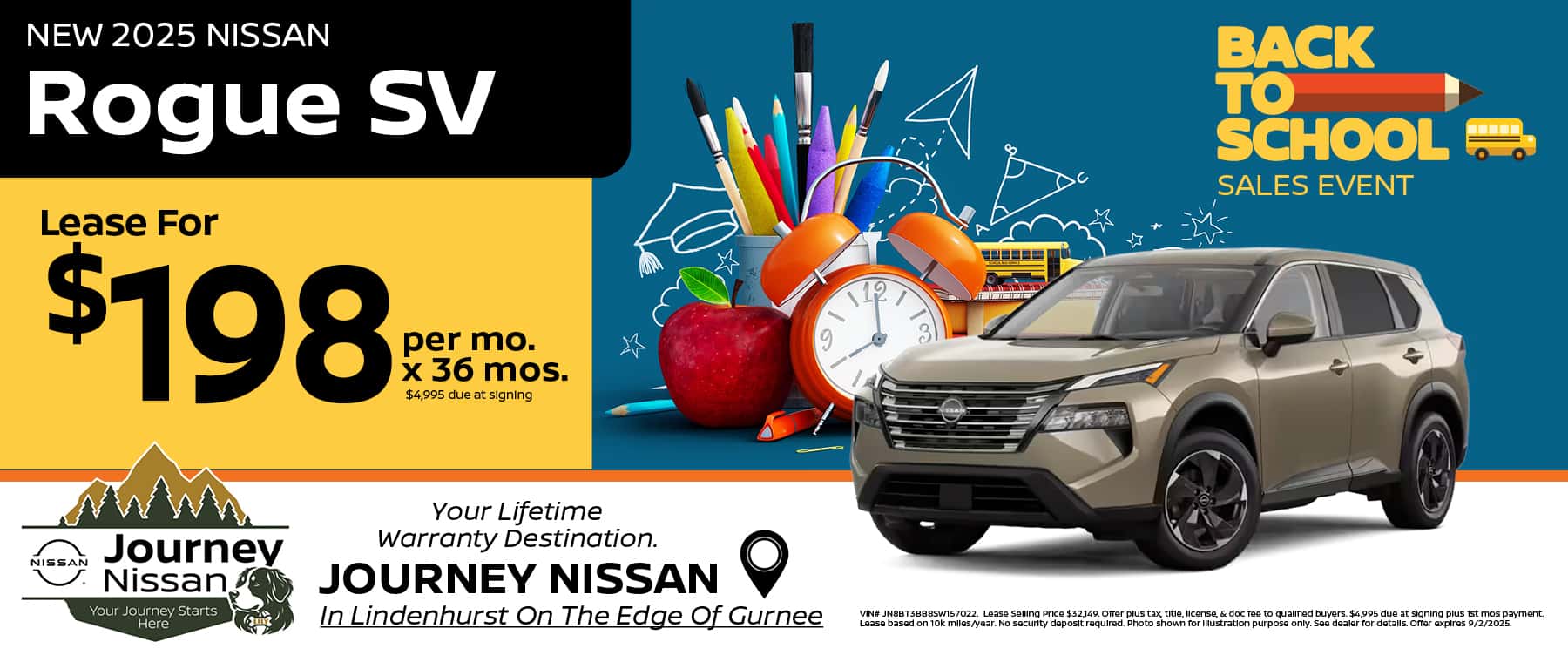2025 Nissan Rogue Lease Offer | Journey Nissan