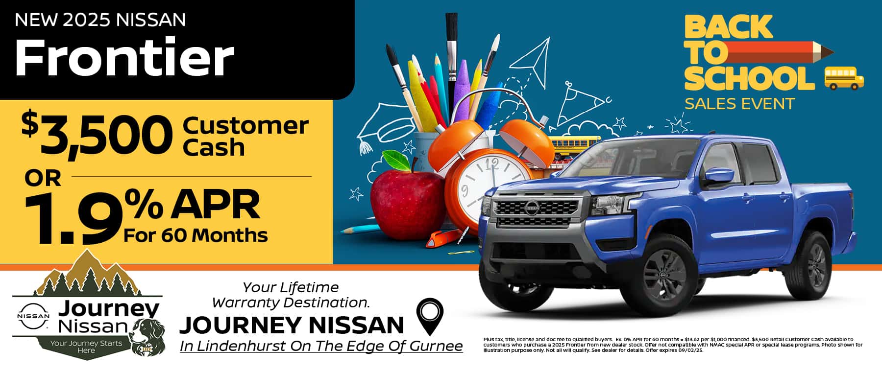 2025 Nissan Frontier Finance Offer