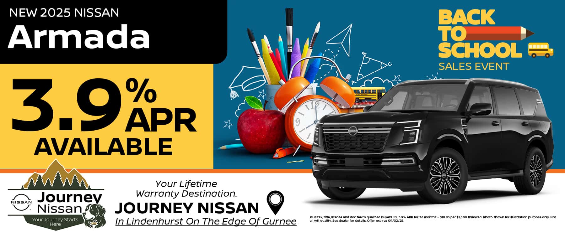 2025 Nissan Armada Finance Offer | Journey Nissan