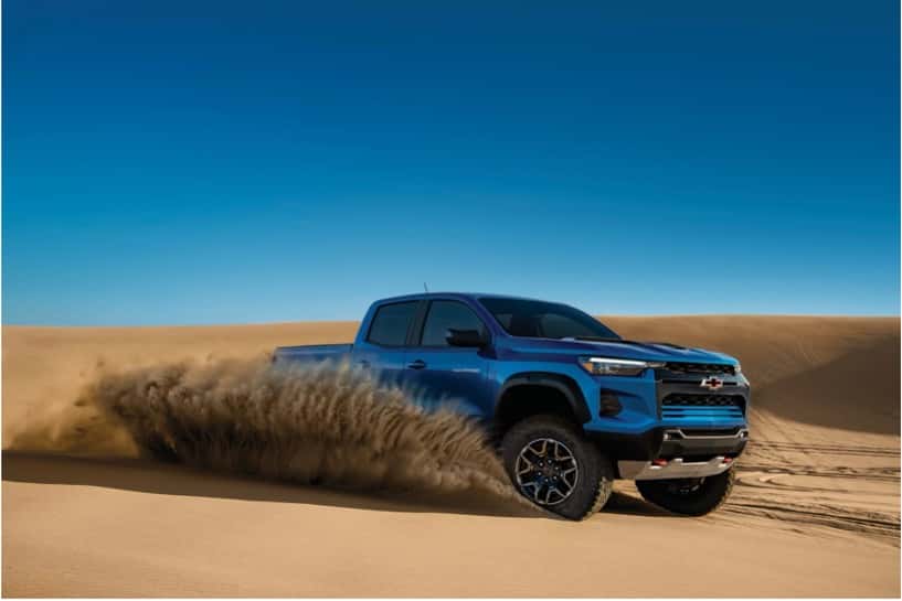Chevy Colorado near a river