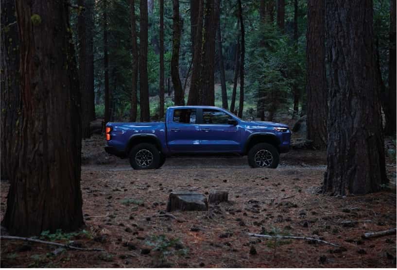 Chevy Colorado at a scenic Southeast Alaska overlook