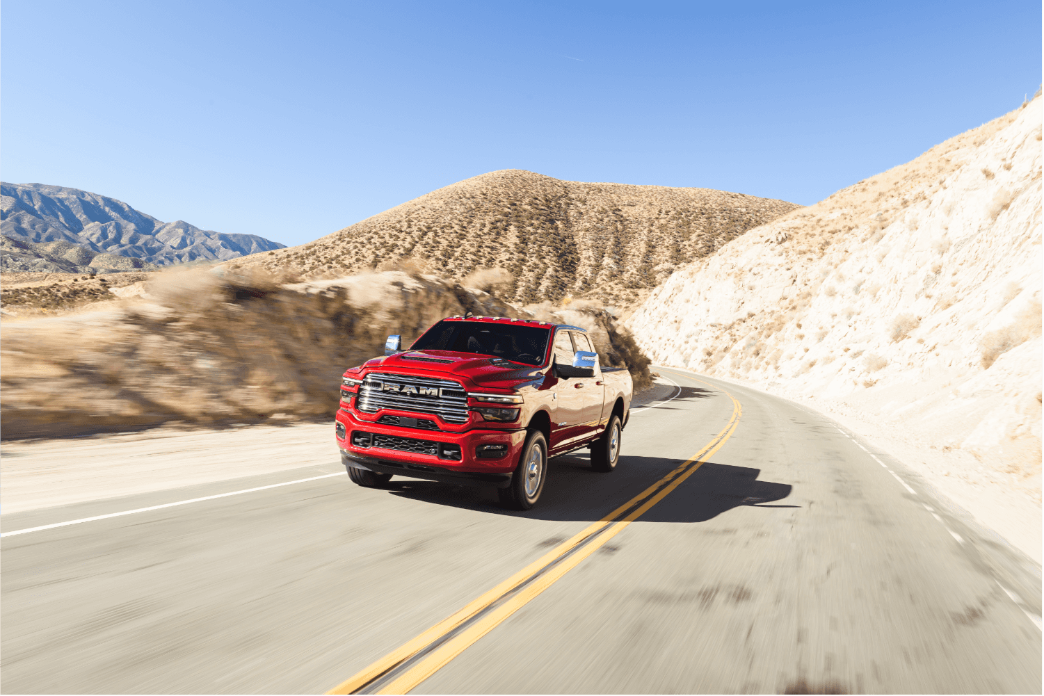 Ram 2500 Laramie with Sport Appearance package driving on highway