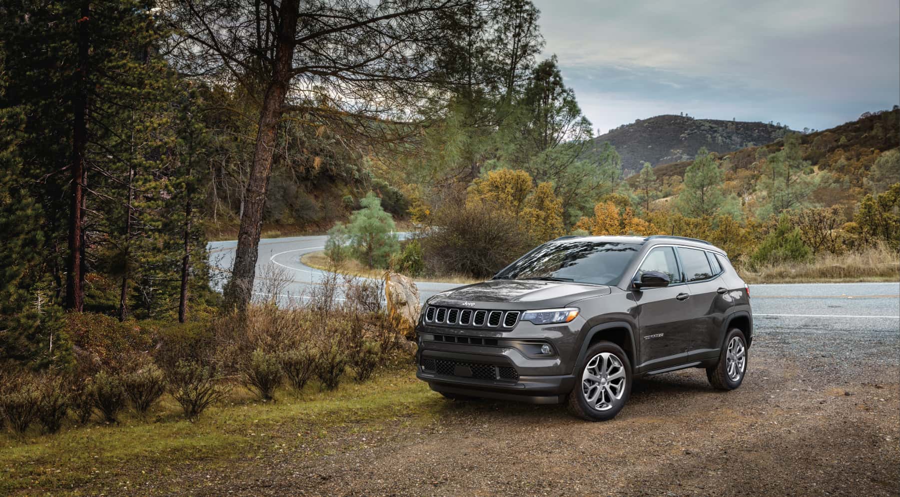 Jeep Compass road trip ready image representing drives between Haines and surrounding Alaska communities