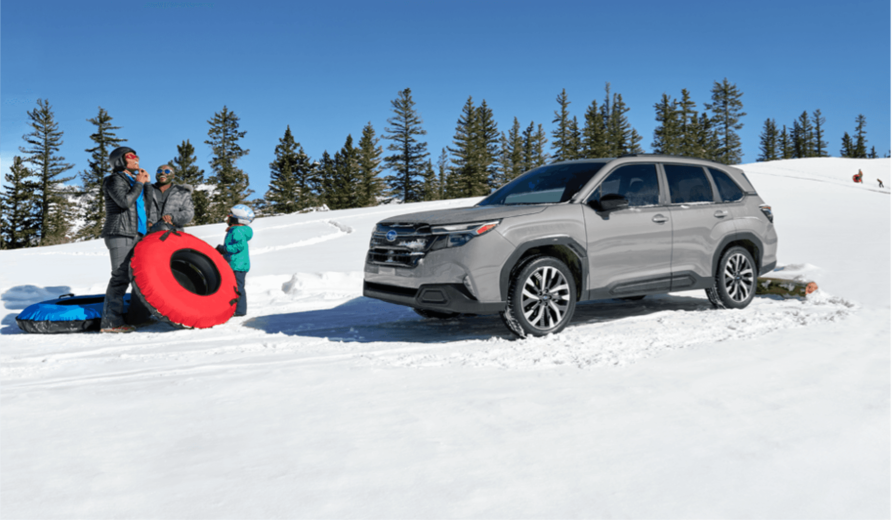 Subaru Forester parked in snow in Southeast Alaska