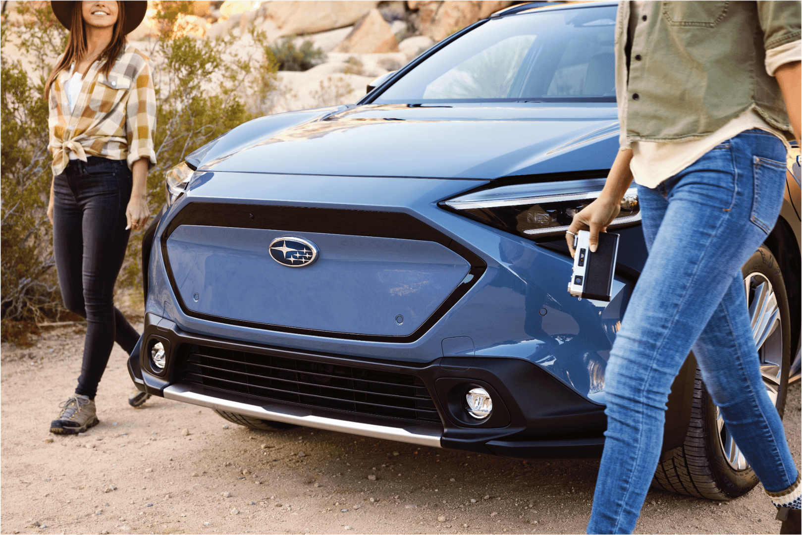 Close-up of Solterra fascia and key fob
