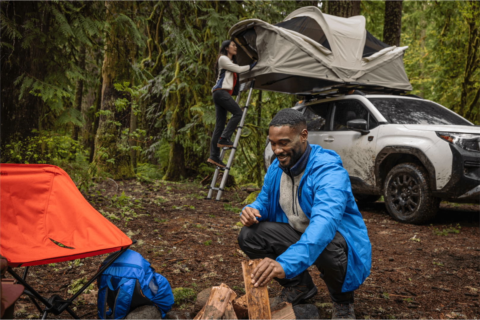 Subaru Forester Wilderness near a Juneau campsite